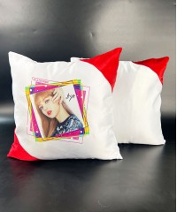 Square Red Cushion